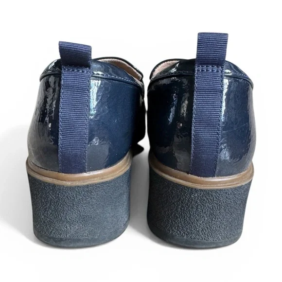 SOUL Naturalizer Navy Patent Platform Loafers Chunky Comfort Shoes 10W - Picture 5 of 17